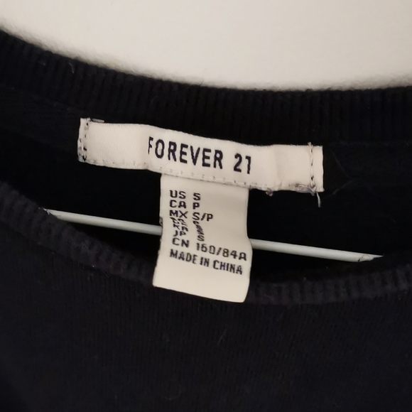 🔥 3 for $30 🔥 Forever 21 Navy Sweatshirt - Picture 3 of 3